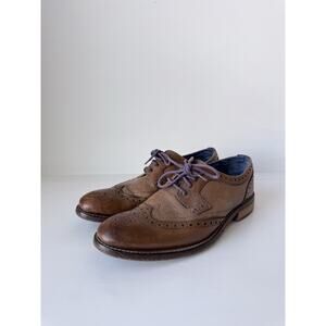 Ted Baker London MFS-CADDE Leather Dress Shoes Men's Size US 9.5 Made in Italy